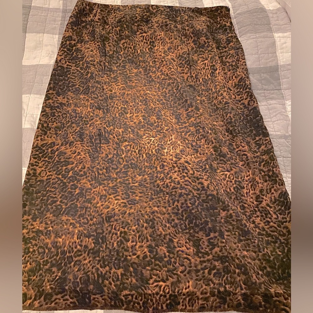 HARVE BENARD Womens Cheetah Print Pin Skirt
